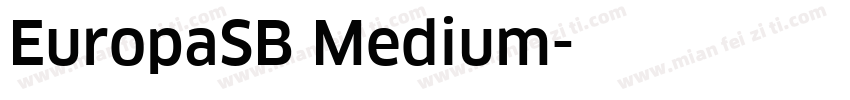 EuropaSB Medium字体转换
